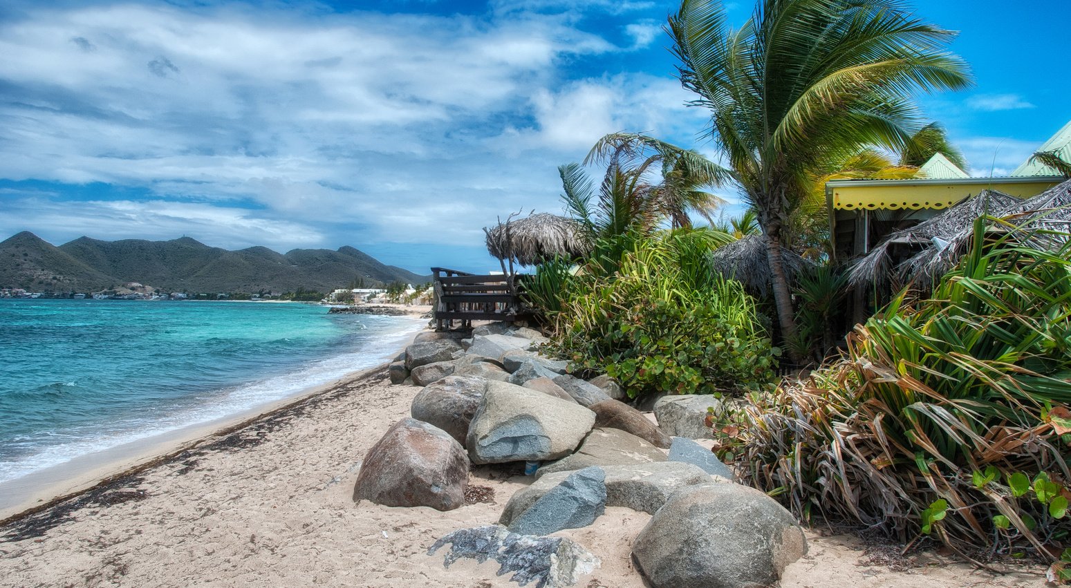 Beautiful Coast of Saint Maarten - Dutch Antilles